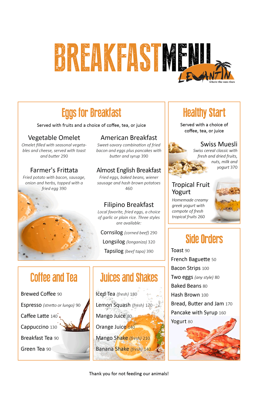 Breakfast Menu
